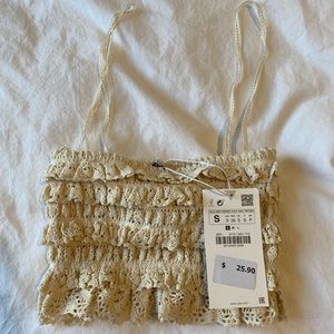 Zara crop top NWT